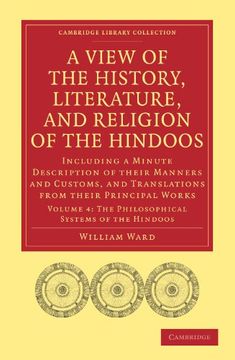 portada A View of the History, Literature, and Religion of the Hindoos 4 Volume Paperback Set: A View of the History, Literature, and Religion of the Hindoos: (Cambridge Library Collection - Religion) (en Inglés)