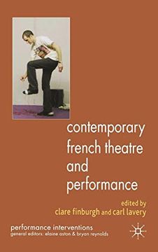 portada Contemporary French Theatre and Performance (en Inglés)