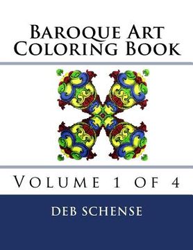 portada Baroque Art Coloring Book Volume 1 of 4 (en Inglés)