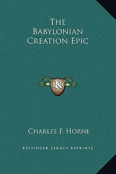 portada the babylonian creation epic (en Inglés)