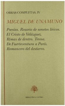 portada Obra Completas iv - Miguel de Unamuno (in Spanish)