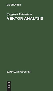 portada Vektor Analysis (Sammlung gã Â¶Schen, 354) (German Edition) [Hardcover ] (en Alemán)