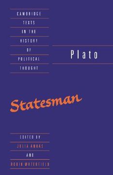 portada Plato: The Statesman Hardback (Cambridge Texts in the History of Political Thought) (in English)