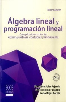 portada Álgebra lineal y programación lineal - 3ra edición