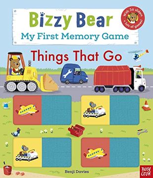 portada Bizzy Bear: My First Memory Game Book: Things That go (Board Book) (en Inglés)