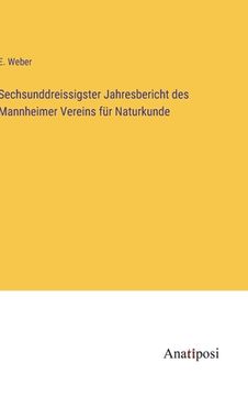 portada Sechsunddreissigster Jahresbericht des Mannheimer Vereins für Naturkunde (in German)