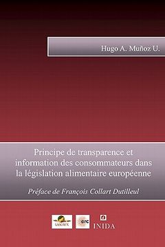 portada Principe de transparence et information des consommateurs dans la législation alimentaire européenne (en Francés)
