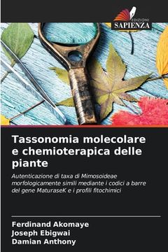 portada Tassonomia molecolare e chemioterapica delle piante (en Italiano)