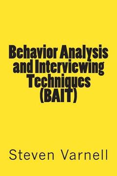 portada Behavior Analysis and Interviewing Techniques (BAIT) (in English)