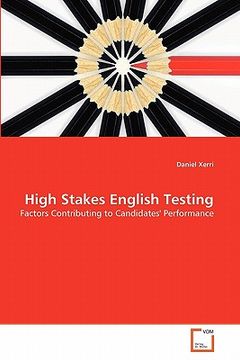 portada high stakes english testing (in English)