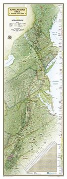 portada Appalachian Trail Wall Map [Laminated] (National Geographic Reference Map)