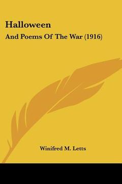 portada halloween: and poems of the war (1916) (en Inglés)