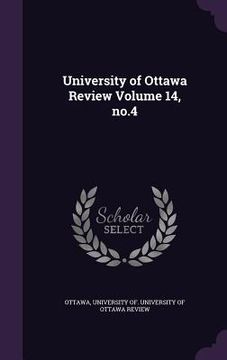 portada University of Ottawa Review Volume 14, no.4 (en Inglés)