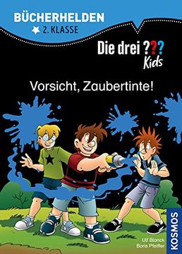 portada Die Drei? Kids, Bücherhelden, Vorsicht, Zaubertinte! (Drei Fragezeichen) (in German)