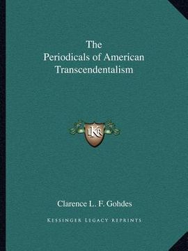 portada the periodicals of american transcendentalism (en Inglés)