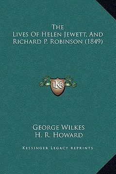 portada the lives of helen jewett, and richard p. robinson (1849) (in English)