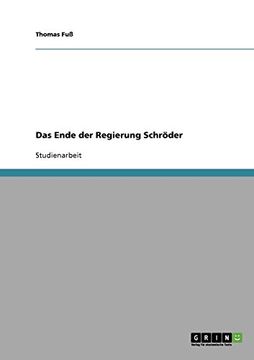 portada Das Ende der Regierung Schröder (German Edition)