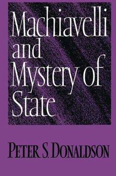 portada Machiavelli and Mystery of State (en Inglés)