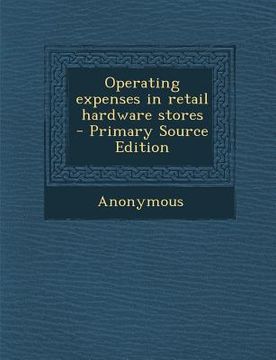 portada Operating Expenses in Retail Hardware Stores (en Inglés)