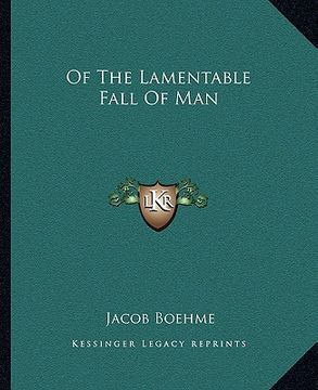 portada of the lamentable fall of man