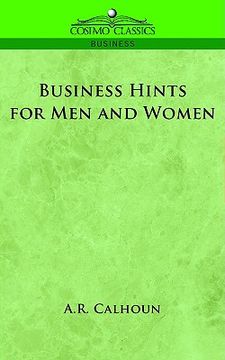 portada business hints for men and women (en Inglés)