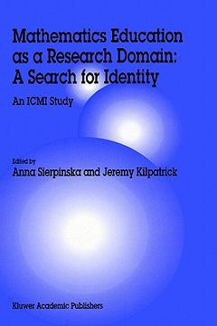 portada mathematics education as a research domain: a search for identity: an icmi study (en Inglés)