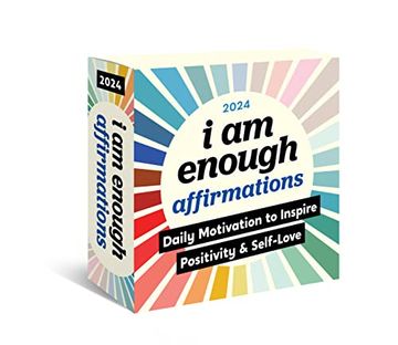 portada 2024 i am Enough Affirmations Boxed Calendar: Daily Motivation to Inspire Positivity and Self-Love (Self Care Desk Gift) (en Inglés)