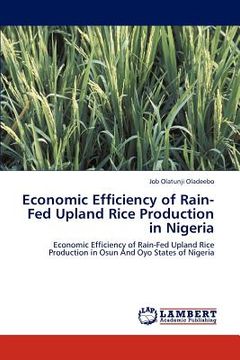 portada economic efficiency of rain-fed upland rice production in nigeria (en Inglés)