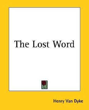portada the lost word (en Inglés)