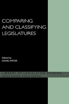 portada comparing and classifying legislatures (en Inglés)