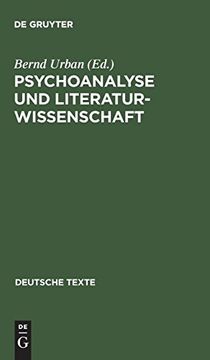 portada Psychoanalyse und Literaturwissenschaft; Texte zur Geschichte Ihrer Beziehungen (en Alemán)