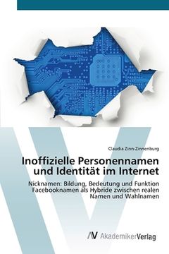 portada Inoffizielle Personennamen und Identität im Internet (en Alemán)