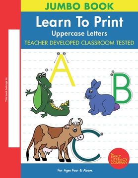 portada Learn To Print: Uppercase Letters (in English)