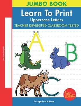 portada Learn To Print: Uppercase Letters (en Inglés)