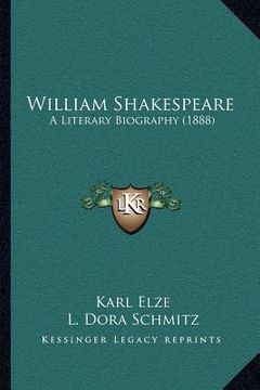 portada william shakespeare: a literary biography (1888) (en Inglés)