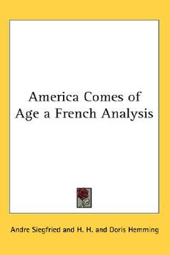 portada america comes of age: a french analysis (en Inglés)
