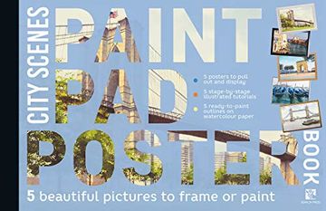 portada Paint pad Poster Book: City Scenes (in English)