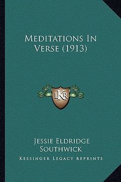 portada meditations in verse (1913)