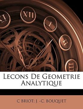 portada Lecons de Geometrie Analytique (en Francés)