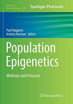 portada Population Epigenetics: Methods and Protocols (Methods in Molecular Biology, 1589) (en Inglés)