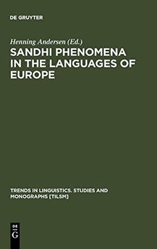 portada Sandhi Phenomena in the Languages of Europe (en Inglés)
