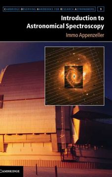 portada Introduction to Astronomical Spectroscopy Hardback: 9 (Cambridge Observing Handbooks for Research Astronomers, Series Number 9) (in English)
