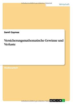 portada Versicherungsmathematische Gewinne und Verluste (German Edition)