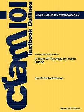portada studyguide for a taste of topology by volker runde, isbn 9780387257907