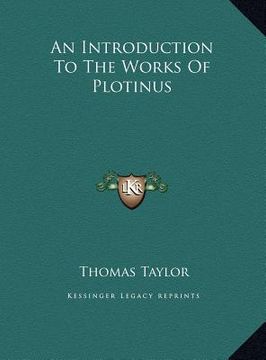 portada an introduction to the works of plotinus an introduction to the works of plotinus