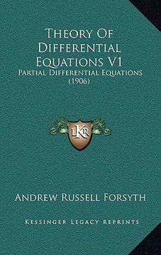 portada theory of differential equations v1: partial differential equations (1906)