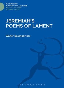portada Jeremiah's Poems of Lament (in English)