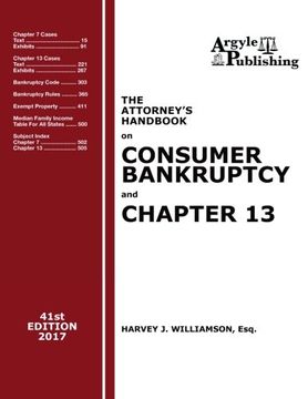 portada The Attorney's Handbook on Consumer Bankruptcy and Chapter 13 (41st Ed. 2017): A Legal Practitioner's Guide to Chapters 7 and 13