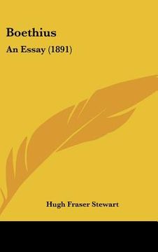 portada boethius: an essay (1891) (en Inglés)