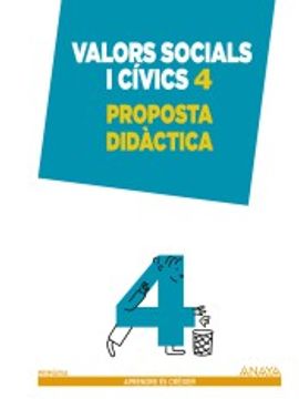 portada Valors Socials I Cívics 4. Proposta Didàctica. (en Catalá)